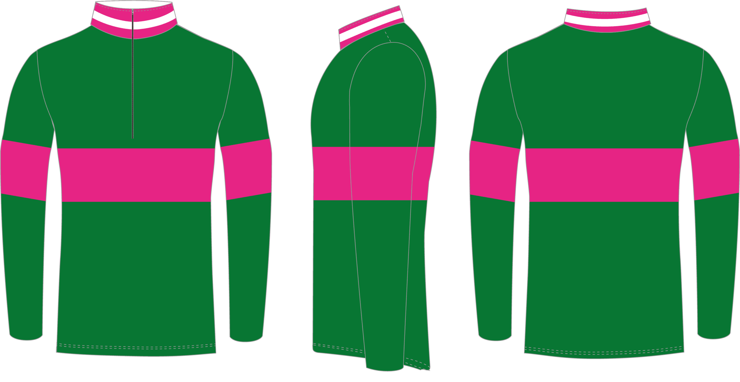 Emerald / Vivid Pink